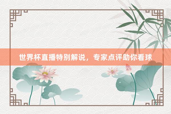 世界杯直播特别解说，专家点评助你看球